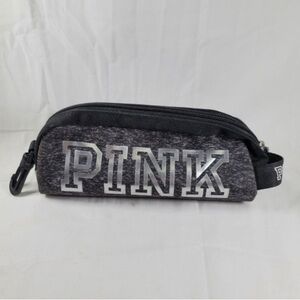 Pink Cosmetic Bag Preloved like new condition with metallic lettering